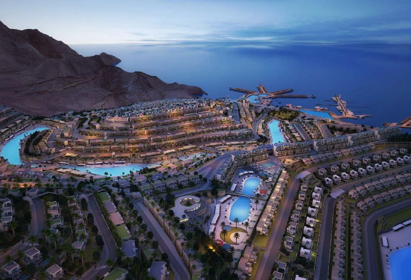 Sale in IL Monte Galala: للبيع لوفت في جزيرة وسط اللاجون على الشاطئ مباشرة