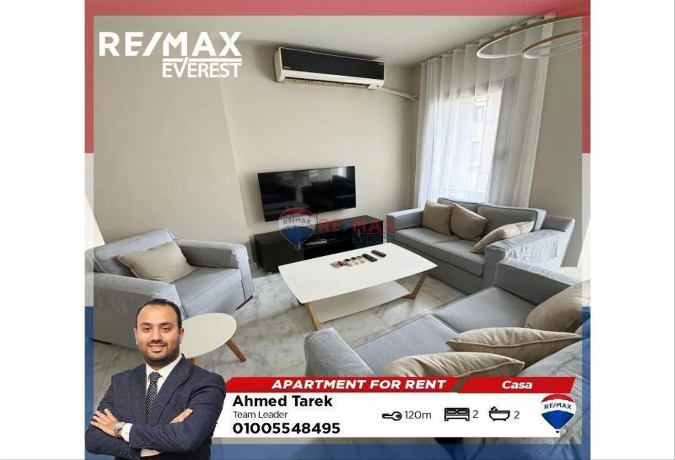 Rent in Casa: Furnished Apartment 120m For Rent in Casa Sodic