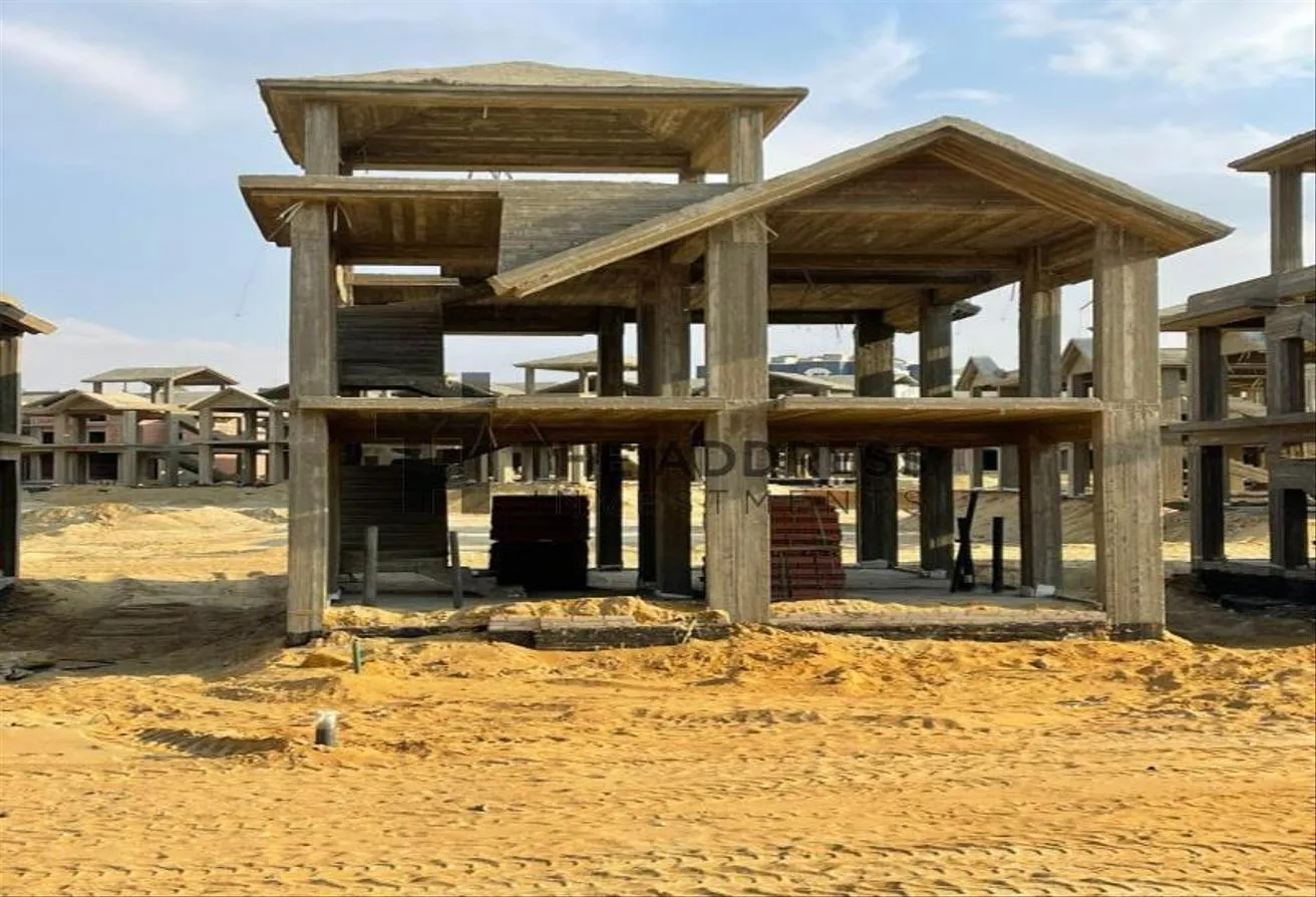البيع في مارك جاردنز: فيلا نصف تشطيب تقسيط ريسيل بأقل من سعر الماركت 