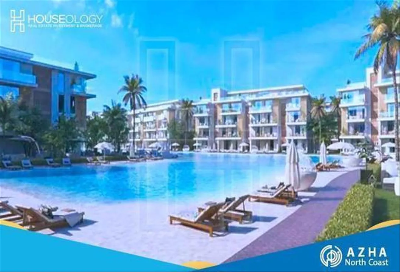 Sale in Azha North: Duplex ground for sale bahary 2BRs 1st Row Lagoon