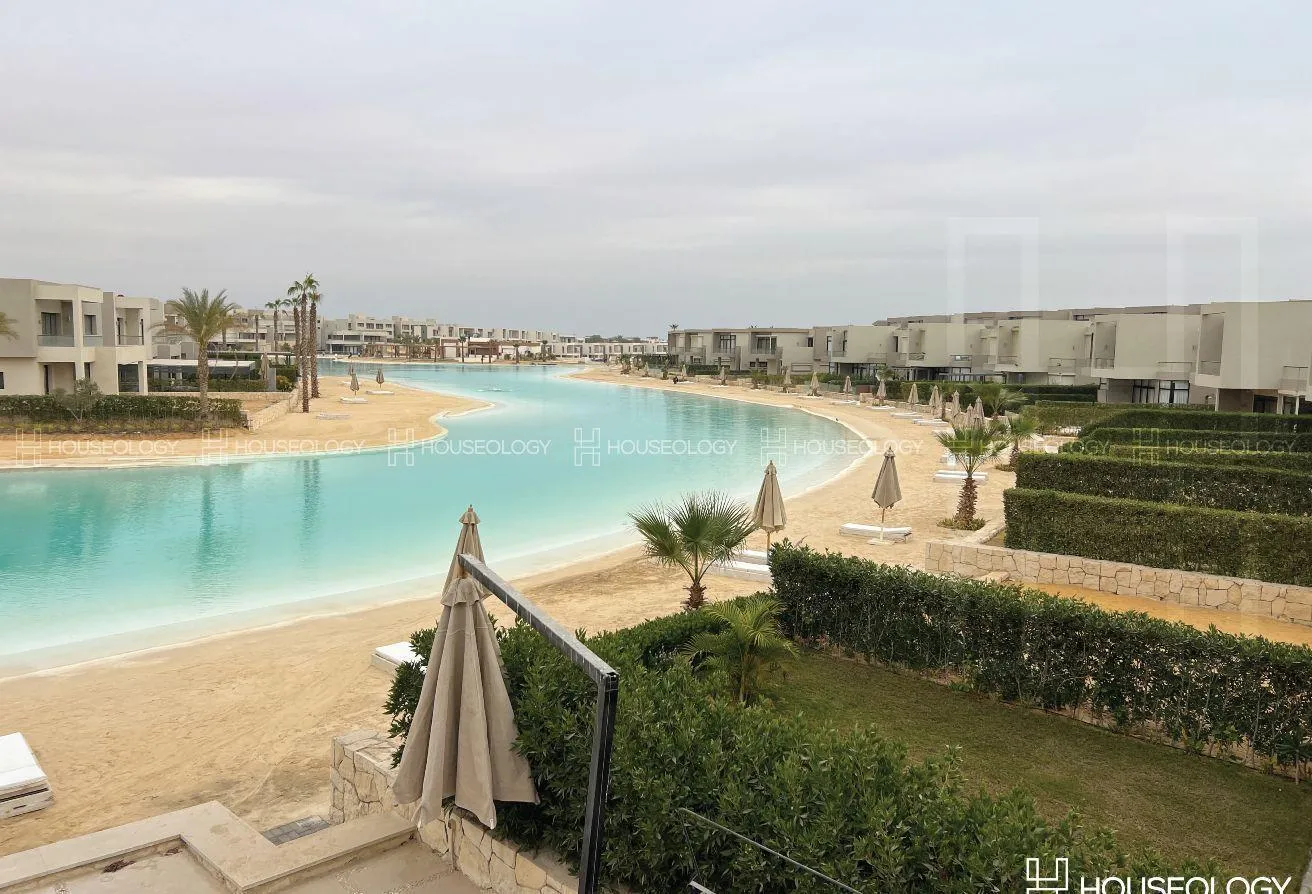 Sale in Azha: Twinhouse Bahary 1st row crystal lagoon at Azha