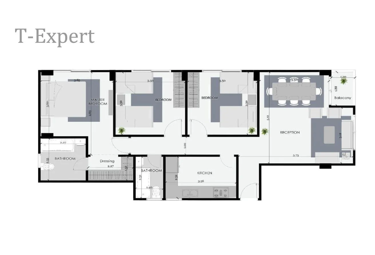Sale in Bait Alwatan: شقه 3غرف دور متكرر بأقل سعر ف الحى الثالث بالتقسيط