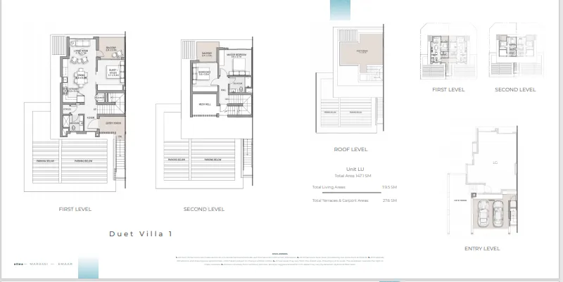 duplex Duet Villa for sale at North Coast, Marassi