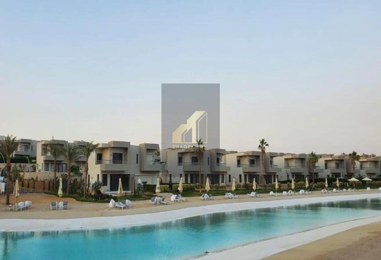 Sale in Azha: 1st Row Lagoon Special Unit In Azha El Sokhna