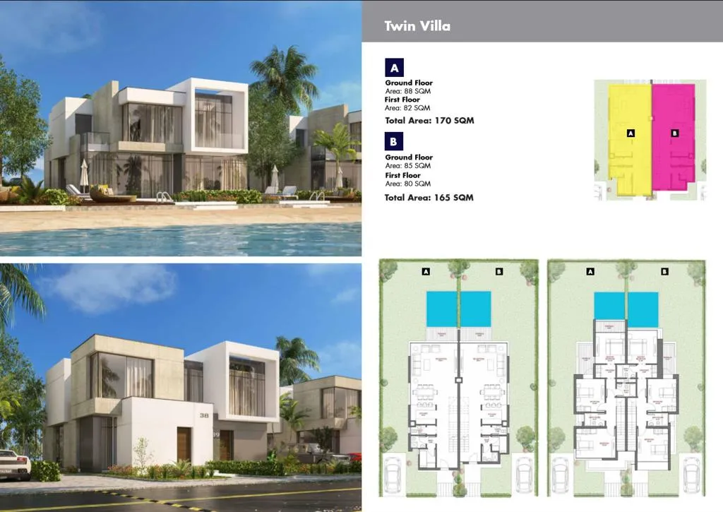 Azha Ain sokhna Finished Twinhouse with garden for resale