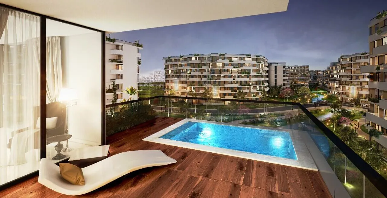 Apartment lake view for sale at Entrada Cascadia - New Capital
