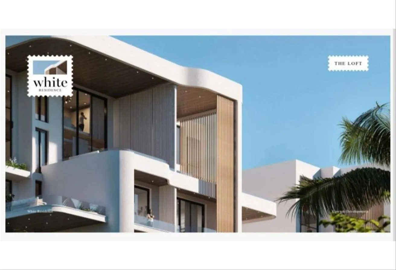 Sale in White Residence: Duplex 221m+ Garden Semi finished in NEW CAIRO