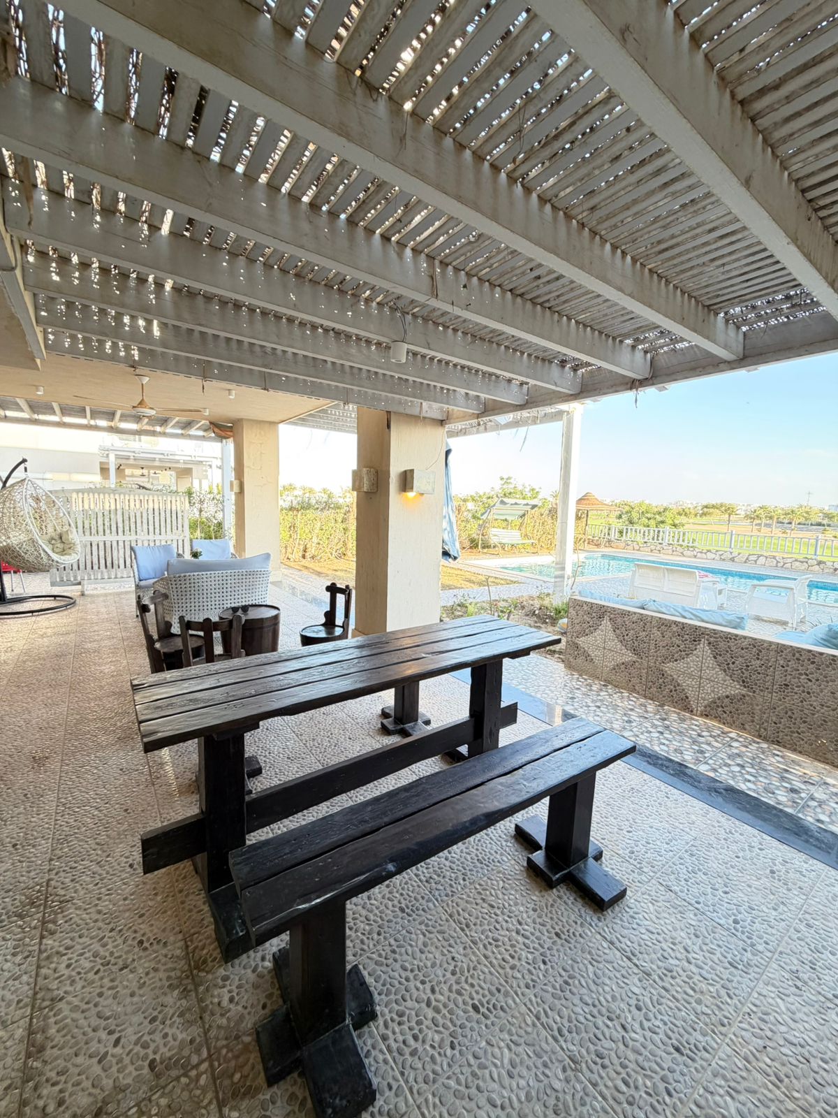 Exclusive First-Row Golf & Lake Chalet for Rent in Hacienda Bay – Ground Fl