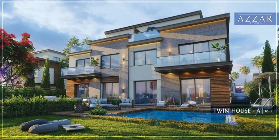 Twin house with installments at Azzar New Cairo by REEDY GROUP