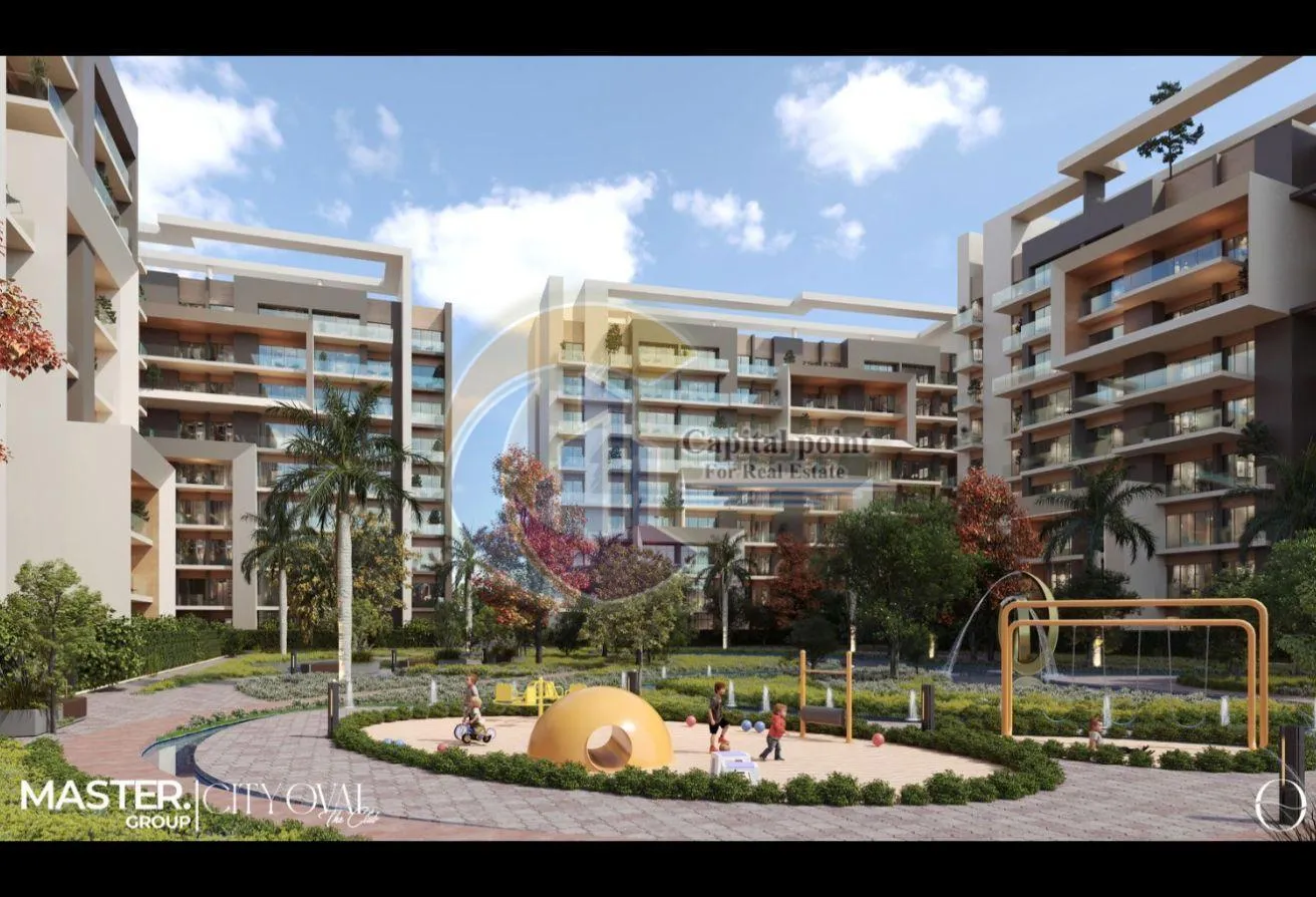 Sale in City Oval: شقة 120م للبيع و التقسيط حتي 10 سنين فيR8 بالعاصمة