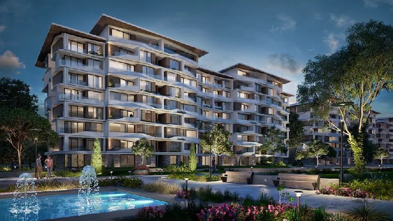 Sale in Midtown Sky: Apartment view villas and clubhouse Midtown Sky