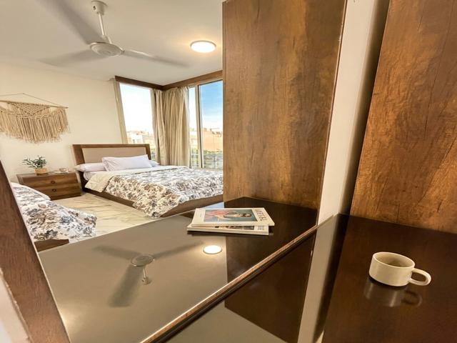 3BR Chalet with Private Roof for Rent in Hacienda Bay Pool view