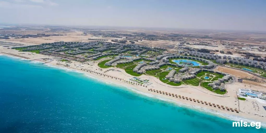 Chalet for resale in north coast with installments in  Amwaj Compound