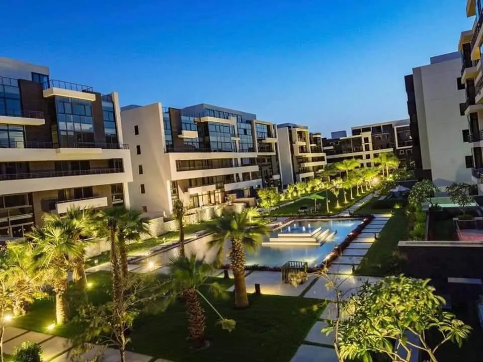 Furnished apartment with Acs for sale at The Waterway New Cairo