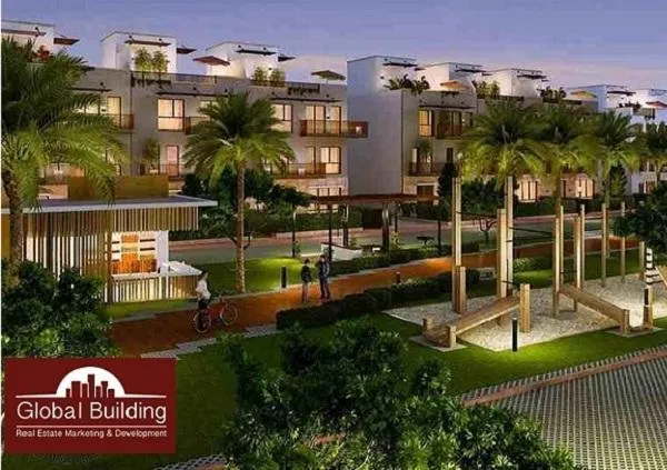 ايست تاون كمبوند شقة بحديقة خاصة للبيع القاهرة الجديدة